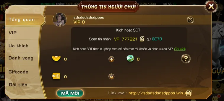Kích hoạt bảo mật đa tầng  - an toàn cho người chơi.