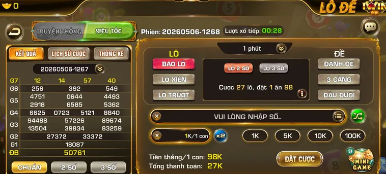 Chinh Phục Siêu Phẩm Lô Đề Siêu Tốc Tại iWin Club Đỉnh Cao Hấp Dẫn