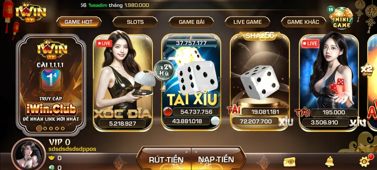 iWin Club mở ra không gian cá cược đẳng cấp thượng lưu với tỷ lệ hoàn trả 1.5% cùng hệ thống bảo mật tối tân, mang lại trải nghiệm làm giàu an toàn, siêu tốc cho game thủ.