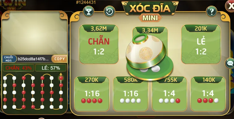 Xóc Đĩa Mini Tại Iwin Club Đỉnh Cao Sòng Bài Trực Tuyến Chinh Phục Những Chiến Thắng Vang Dội